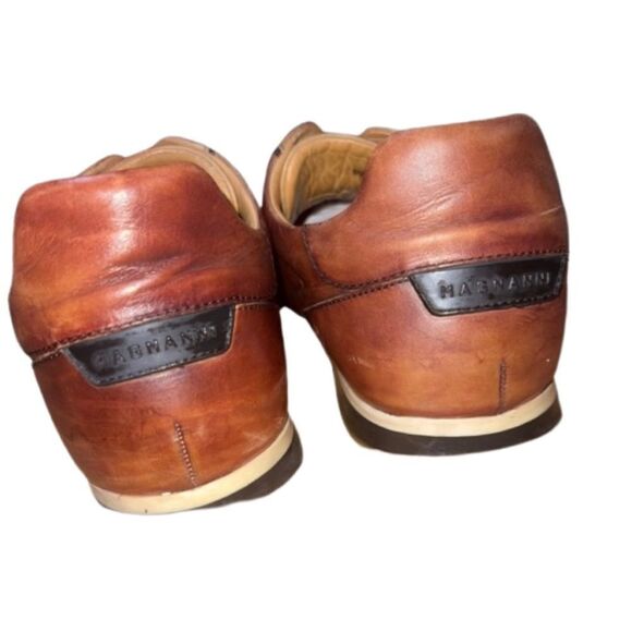 Magnanni Marlow Cognac Brown Leather Lace Up Men Sneakers size 10 - Picture 7 of 11